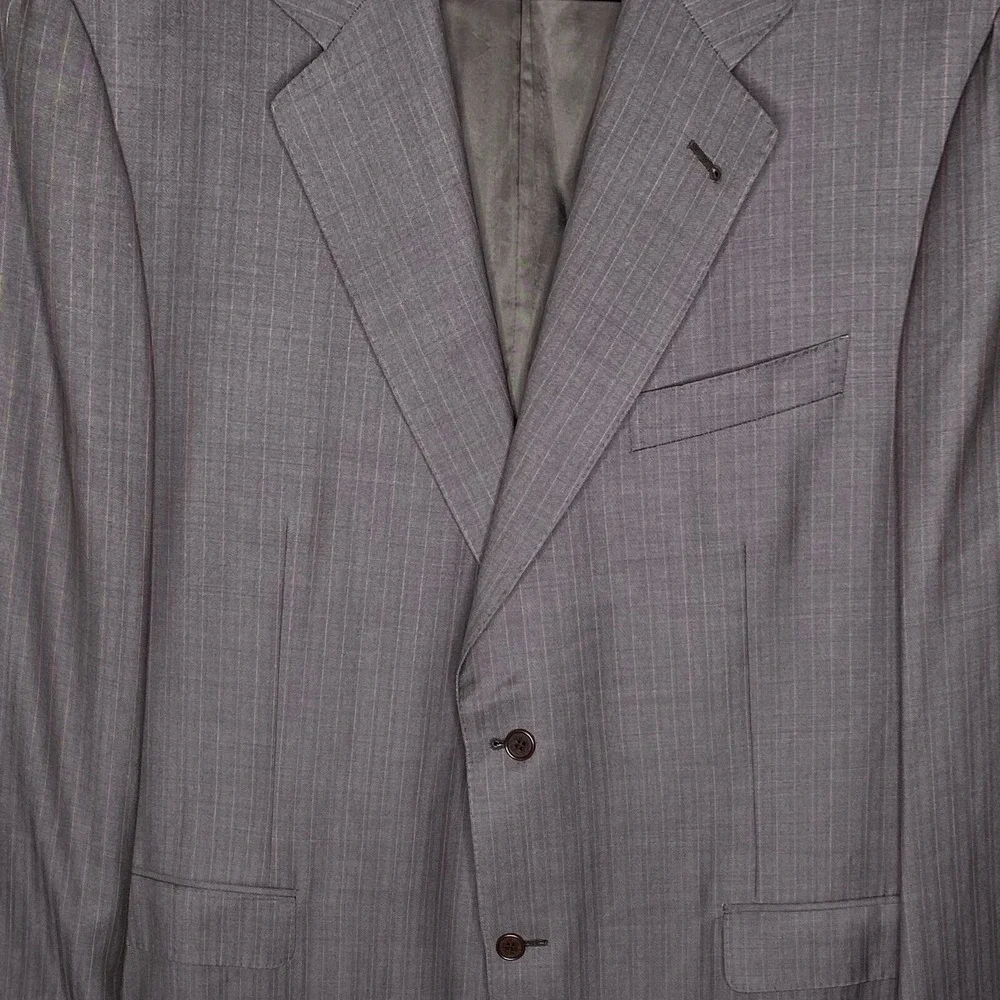 Canali Proposta Men's Pura Lana Woolmark Blazer Italy Wool Sport Coat US 46 Gray